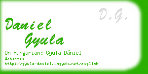 daniel gyula business card